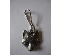 Gifts For All Wolf w14 Made From Fine English Pewter On a Zip Puller POSTED BY US 2016 FROM DERBYSHIRE UK