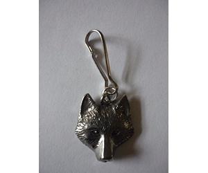 Gifts For All Wolf w14 Made From Fine English Pewter On a Zip Puller POSTED BY US 2016 FROM DERBYSHIRE UK