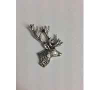Gifts For All Z21 Stag’s Head made from Solid Fine English Pewter Fridge/office desk Magnet memo magnet fancy POSTED BY US 2016 FROM DERBYSHIRE UK
