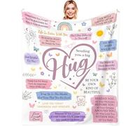 Gifts for Best Friend Women Blanket 150 x 130 cm | Thinking of You/Cheer up/Get Well Soon Gifts for Her Sister Girlfriend Bestie on Birthday Christmas, Flannel Hug Throw Friendship Present