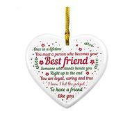 Gifts for Best Friends, Friendship Gifts for Birthday,Hanging Thankful Decorative Christmas Friends Ornaments Novelty Sign Memorial Xmas Decoration Ornament Presents
