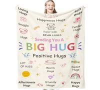 Gifts for Best Friends Women - Get Well Soon Hug Blanket Birthday Gifts for Women，Inspirational Encouragement Sympathy Gift Healing Blanket for Sister 130X150cm