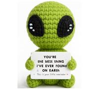 Gifts for Boyfriend Girlfriend Crochet Alien Plush With Love Message