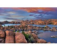Gifts for children 3D puzzle 1000 pieces, Natural beauty, Arizona, USA, Granite Dells, Watson Lake 26x38CM