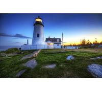 Gifts for children 3D puzzle 2000 pieces, natural beauty, sunset, lighthouse 70x100CM