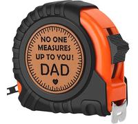 Gifts for Dad Birthday Christmas Dad Gifts from Daughter Son, Xmas New Dad Daddy Father Presents Useful Stuff, Best Dad Ever Gift, Father in Law Gift, Genuine Leather Engraved 25 FT Tape Measure Tools