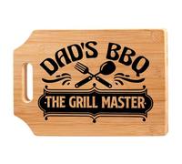 Gifts for Dad, Birthday Gifts for Dad, Handmade Engraved Bamboo Chopping Board, Dads Gift from Daughter Son Fathers Day, Personalised Daddy Birthday Gift, Christmas, Home Kitchen Presents