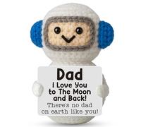 Gifts for Dad, Handmade Crochet Astronaut, Funny Small Astronaut Doll Gift for Dad from Daughter Son Wife, Father's Day Birthday Present Idea for Papa