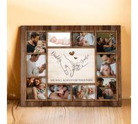 Gifts for Dad Personalised Wooden Photo Frame with Names Photo Family Sign Plaques Deco Dad Gifts from Daughter/Son/Wife (#3)
