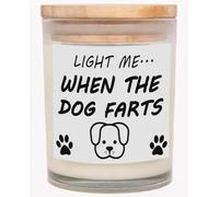 Gifts for Dog Lovers, Light Me When The Dog Farts Candle, Pet Friendly Lavender Scented Candle, Natural Soy Wax & Natural Essential Oils