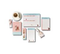 Gifts for Dog Lovers, Stationery Gift Set with Dogs On Gifts for Dog Lovers, 7 Piece Stationery Gift Set, Gift Sets for Women and Girls Paws & Plans (Spaniel Gift Set)