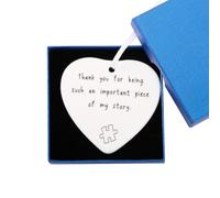 Gifts for Girlfriend - Heart Ceramic Sign, Thank You Gift, Valentines, Anniversary, Birthday Wedding for Girlfriend, wife, Ceramic Ornament, Thank You fors Beingsuch An Important Piece Of My Story