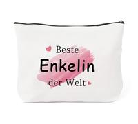 Gifts For Granddaughter From Grandma Grandpa Best Granddaughter In The World Birthday Gift For Granddaughter Gift 18th Birthday Girl Confirmation Graduation Christmas Valentine's Day Cosmetic Bag