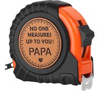 Gifts for Grandpa Papa Birthday Christmas Papa Gifts from Grandkids, Xmas Grandfather Gifts from Granddaughter Grandson, Grandparents Day Gift, Genuine Leather Engraved 25 FT Tape Measure Useful Tools