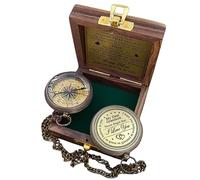 Gifts for Grandson Brass Compass Engraved Quote, Memory Present to My Grandson Birthday, Confirmation, Baptism, Gradution, Love, Gift Idea by Grandma Grandpa