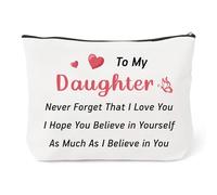 Gifts for Grown up Daughter,Presents for Daughters in Law,Valentines Day Gifts,Christmas Presents for Daughters Adult,Makeup Bag Daughter Gift from Mom