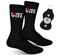 Gifts for Him Birthday Gifts for Men Husband Gifts - Funny Cotton Soft Socks And Double Sided Pocket Hug Token with Leather, Ideas Unique Christmas Wedding Anniversary Valentines New Year Present