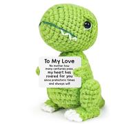 Gifts for Him Her Boyfriend Girlfriend, To My Love Handmade Crochet Dinosaur Present, Wedding Anniversary Birthday Gift for Women Men, Romantic I Love You Gift for Couples Wife Husband Christmas