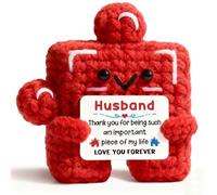 Gifts for Husband from Wife - Handmade Puzzle Plaque with Warm Card, Valentines Day Anniversary Wedding Fathers Day Birthday Gifts for Husband.