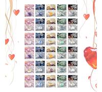 Gifts for Kids 30 Pack Prefilled Cards with Heart-shaped for School Classroom Class Party, Valentine Rock Crystal Gift Exchange Crystal Rock Exchange