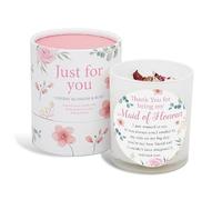 Gifts for Maid of Honour Gift Candle That Makes a Thoughtful Gift for Maid of Honour Wedding Gifts SOYA Candle with Rose Quartz and Rose Petals