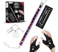 Gifts For Men | 3 in 1 Gift Set with Magnetic Fidget Pen, LED Light Gloves & Keychain | Easter Gifts for Him/Her | Birthday Gift for Men,Dad,Father,Boyfriend,Adults,Boys Teenage,Kids