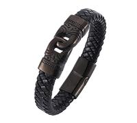 Gifts for Men Bracelet Punk Men's Bracelet Stainless Steel Viking Helmet 3 Layers Bracelets Boys Wrist Chain Stainless Steel with Magnetic Clasp