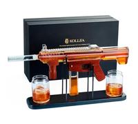Gifts for Men Dad, Kollea Gun Whiskey Decanter Set-Limited Edition, Liquor Decanter with Bullet Shot Glass, Cool Anniversary Birthday Gift for Him Husband, Military Present for Home Bar Drinking
