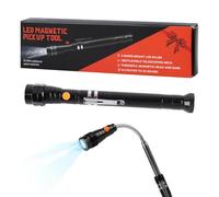 Gifts for Men LED Telescopic Magnetic Pickup Tool Valentines Father Day Gifts LED Extendable Magnetic Pick Up Gadgets for Him Dad Christmas Presents Birthday Secret DIY Gift