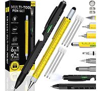 Gifts for Men, Stocking Stuffers for Men Adults, Multitool Pen Set 2pcs Multi-Tool Pens Cool EDC Gadgets, Christmas Birthday Presents White Elephant Gifts for Adults Dad Grandpa Husband Him Guys Women