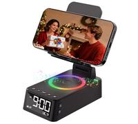 Gifts for Men Women, Alarm Clock, Cell Phone Stand with Bluetooth Speaker, Sound Machine White Noise Machine with 20 Soothing Sounds, Ambient Light Gadget Stocking Fillers Birthday Gifts for Him,Dad