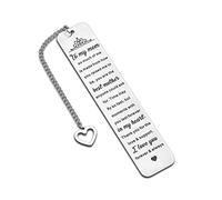 Gifts for Mom from Daughter Son, Mothers Day Gifts Basket Stuffers for Mom, Mothers Day Gifts for Mom from Teen Best Mom Bookmark Gifts Mom Birthday Christmas Stocking Stuffers for Women