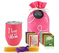 Gifts For Mom - Mom Gifts Tea Set, Gift Basket For Women, Birthday Gifts For Women, Mom Birthday Gifts or Mothers Day Gifts in Beautiful Gift Box includes Tea Cup, 12 Tea Bags & All Natural Honey