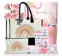 Gifts for Mom, Valentine's Day Gifts for Mom, Best Mom Gifts Birthday Gifts Basket for Mom Women Mother-in-Law Mom Mothers Day Gifts, New Mom Gifts for Wife from Husband with Tote Bag Tumbler Socks