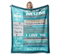 Gifts for Mum, Birthday Christmas Thanksgiving Valentine's Day Anniversary Presents Flannel Blanket Gifts for Mum Stepmother Grandmother, Best Mum Ever Throw Blankets 60X50 Inches