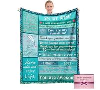 Gifts for Mum Birthday Gifts, NlsqEU Birthday Gifts Blanket for Mum, Blanket Gift for Mum from Daughter or Son, Presents for Mother's Day, Christmas, Fluffy Blanket for Mum, mum Blanket Gifts(English)