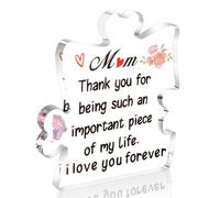 Gifts for Mum Christmas Mothers Day Mum Birthday Gift Ideas Mummy Gifts from Daughter Mummy Gift from Son Presents Acrylic Block Puzzle Present