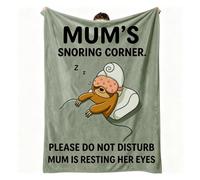 Gifts for Mum, Cozy Christmas Blanket for Mummy, Funny Mother Birthday Presents From Daughter Son, Personalised Soft Slanket for Her Step Mum, Sentimental Gift From Kids on Mothers Day, 50 x 60 in