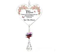 Gifts For Mum, Crystal Suncatcher with Heartwarming Messages - Perfect Mum Birthday Gifts, from Daughter & Son, Thoughtful Present for Mummy
