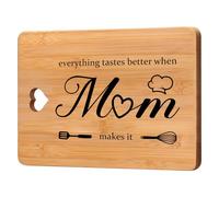 Gifts for Mum from Daughter Son - Bamboo Cutting Board, Mum Birthday Gifts, Funny and Practical Presents for Thanksgiving Birthday Christmas to Mom.