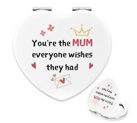 Gifts for Mum Gift Makeup Mirror Presents for Mum Birthday Gift Small Travel Mirror Folding Pocket Mirrors Compact Mirrors Magnifying Mummy Mom Mommy Holiday Christmas Easter Valentines Mothers Day