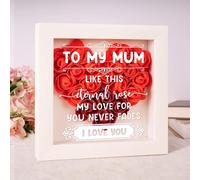 Gifts for Mum, Mum Birthday Gifts, Presents for Mummy from Daughter Son, Romantic Flower to Best Mummy, Christmas, Thanksgiving Day, Mothers Day, To My Mum Rose Box Gift, Eternal Rose Plaque