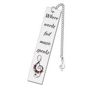 Gifts for Music Lovers Women Men Bookmark Book Marks for Reading Lover Teacher Gifts for Musicians Music Themed Inspirational Gift