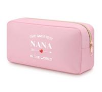 Gifts for Nana Cosmetic Bag Nana Birthday Thanksgiving Day Valentine Mother's Day Presents for Grandmother Grandma Granny Best Nana Ever Gifts from Granddaughter Grandson Makeup Organizer