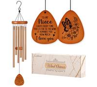 Gifts for Niece, Niece Gift Wind Chimes, Unique Niece Birthday Gift from Auntie Aunt Uncle, Love Reminder Gifts for Wedding, Graduation, Christmas, Thanksgiving