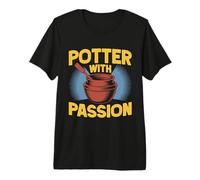 Gifts for Pottery Makers with Passion Pottery Premium T-Shirt