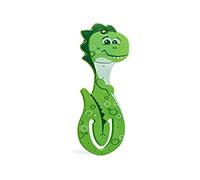 Gifts for Readers & Writers Book Light for Kids, Clip On Reading Light for Bed, 2in1 Flexilight Pals & Bookmark, Small & Lightweight with a Soft Glow, 2 Batteries Included, Dino Green