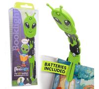 Gifts for Readers & Writers Bookmark Reading Light Alien Green - 2in1 Clip On Bookmark Kids for Reading Night in Bed, Travel Cute s, Flexible 8 Lumen LED Lights for Books