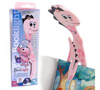 Gifts for Readers & Writers Bookmark Reading Light Dino Pink - 2in1 Clip On Bookmark Kids for Reading Night in Bed, Travel Cute s, Flexible 8 Lumen LED Lights for Books