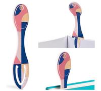 Gifts for Readers & Writers Bookmark Reading Light Peachy Blocks -2in1 Clip On Bookmark Mini for Reading Night in Bed, Battery Operated Travel LED s, Flexible 8 Lumen Lights for Books